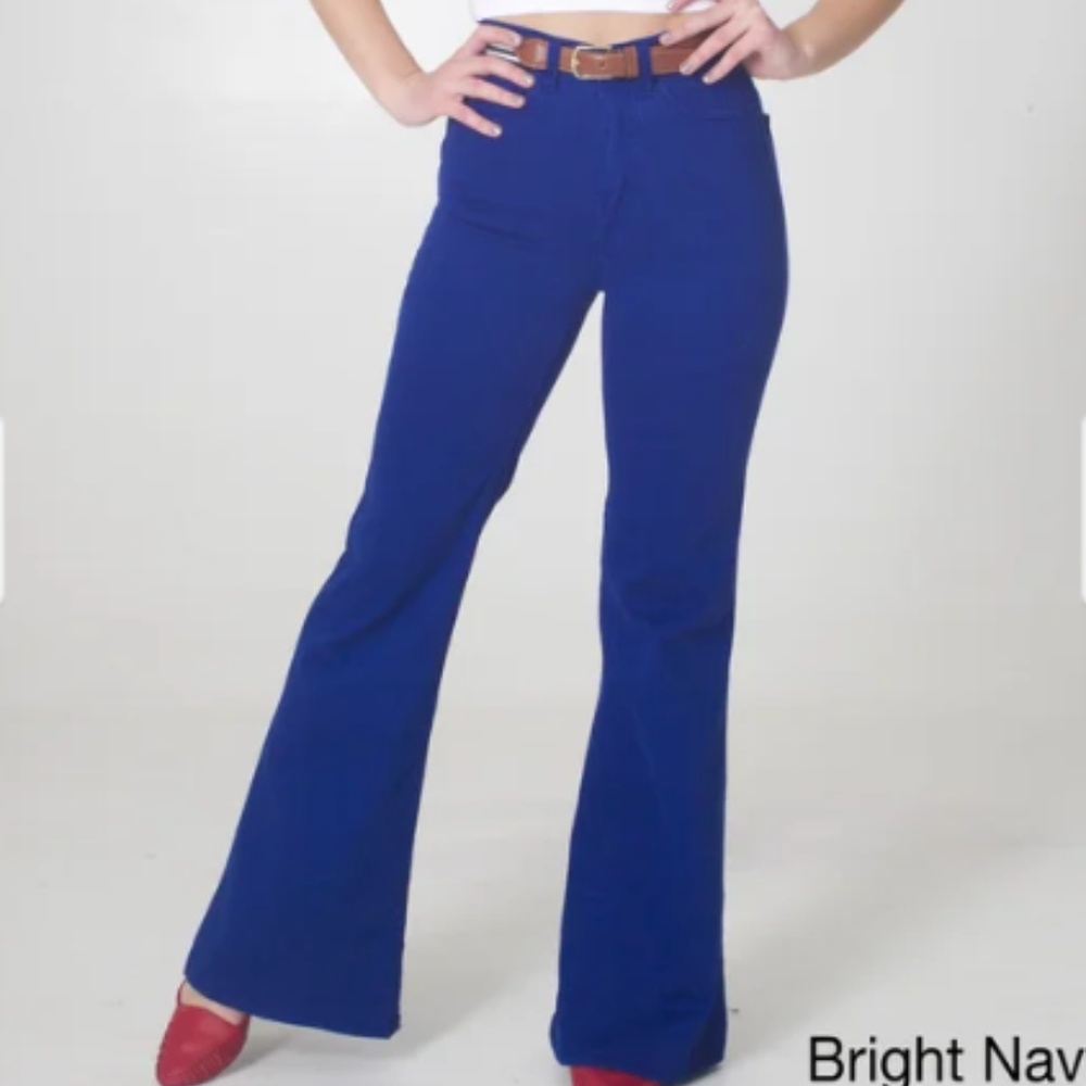 American Apparel Women's Wide Leg Bell Bottoms